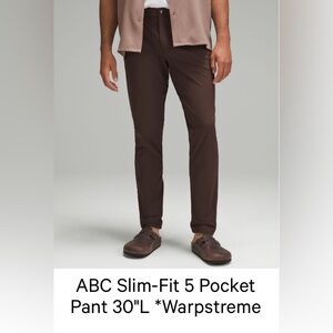 Lululemon Men’s Commission Brown Pants